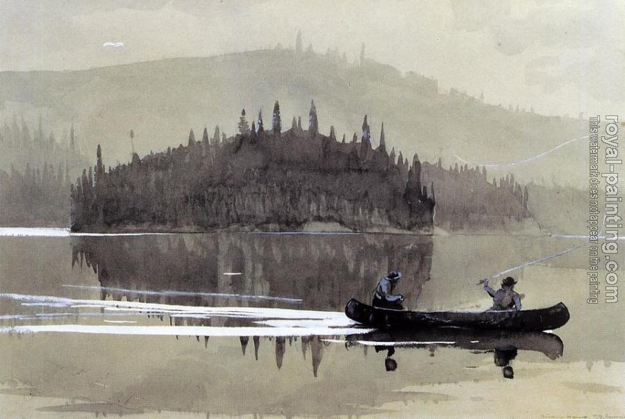Winslow Homer : Two Men in a Canoe II
